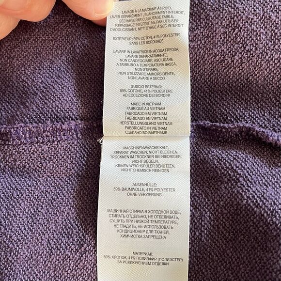 Columbia Wear Everywhere XL Dress Cowl Neck Raglan 3/4 Sleeve Purple Pockets - Picture 14 of 15